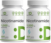 DEAL SUPPLEMENT Vitamin B3 Nicotinamide 1000mg capsules in front view for daily energy support
