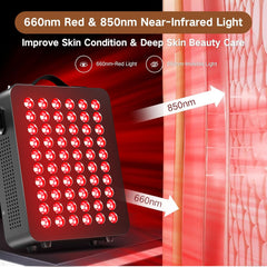 DeBangsi dual-chip LEDs close-up highlighting powerful, targeted phototherapy for wellness.