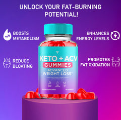 Decatela Keto ACV Gummies label close-up showcases vegan formula and natural ingredients.