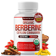 DECENT NATURE Organic Berberine bottle for daily balance and energy