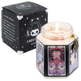 DECOPIRE Tarot Cat Protection Crystal Candle with hexagonal jar art for calming ritual ambiance
