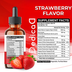 DEDICAD 11in1 strawberry flavor liquid drops dispensing visual
