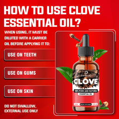 DEDICAD clove oil bottle suitable for scalp massage and hair vitality