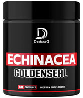 DEDICAD 1000mg Echinacea Goldenseal bottle close-up for immune support