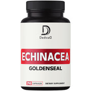 DEDICAD Echinacea Goldenseal capsules bottle for daily immune support