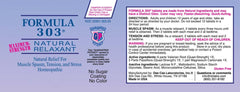 Formula 303 packaging on shelf communicates long-term, natural relief use case
