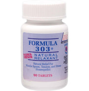 Dee Cee Laboratories Formula 303 tablets front view with natural relaxation potential