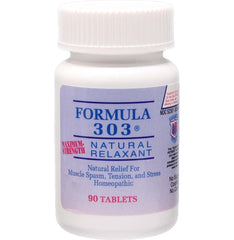 Dee Cee Laboratories Formula 303 tablets front view with natural relaxation potential