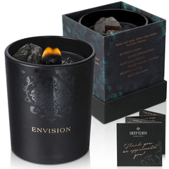 Deep Eden Black Orchid Pine Moss candle with luxurious fragrance for relaxation