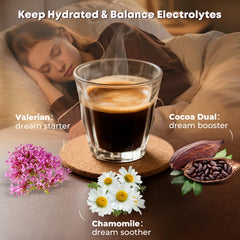 Pouring Deepure Nighttime Cocoa for a smooth, clump-free experience