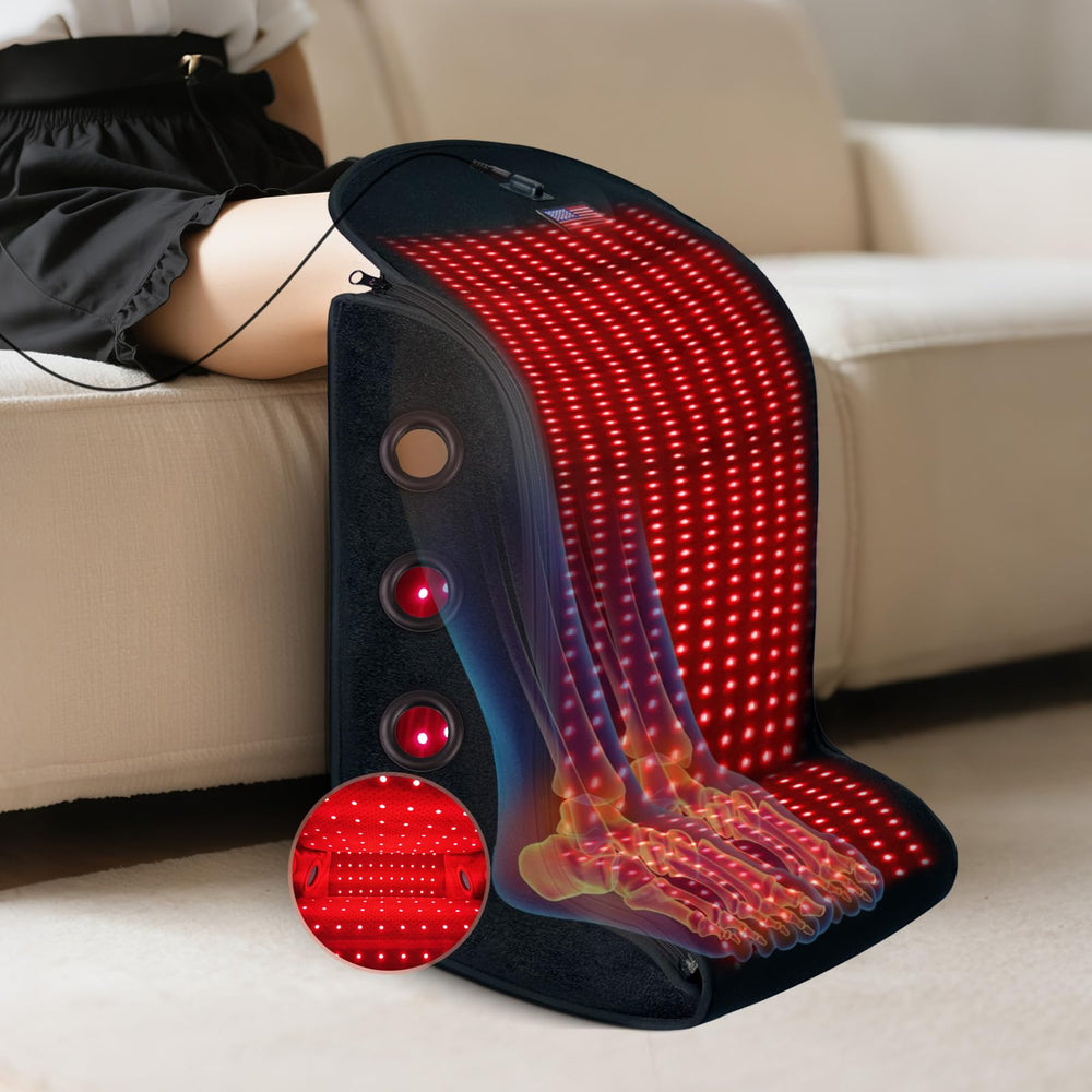 Deerbaba red light therapy for feet and legs helps recovery after activity.