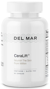 Del Mar Laboratories CeraLift bottle and capsules for daily skin support