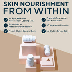 Del Mar Laboratories CeraLift ingredients display with ceramides and antioxidants