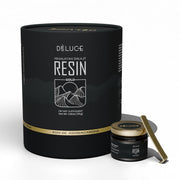 Deluce Himalayan Shilajit Resin Gold packaging signals premium quality and gifting appeal.