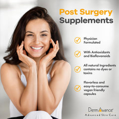 DermAvance Arnika Forte bottle with capsules for easy daily post-treatment recovery