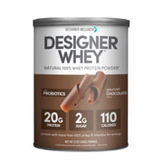 Designer Wellness Designer Whey bottle front for post-workout protein