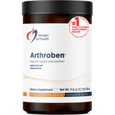 Designs for Health Arthroben powder tub for joint support and easy mixing.