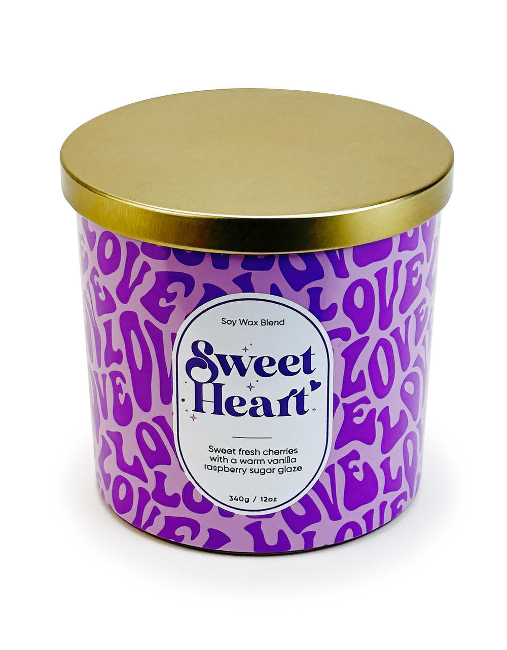 Designstyles Sweet Heart candle on a dining table creating romantic ambiance.