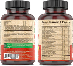 DEVA vegan multivitamin label close-up highlights key nutrients and iron.
