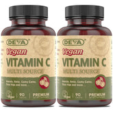 DEVA Vegan Vitamin C 250mg bottle for daily immune support.