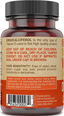 DEVA Vitamin D2 label close-up emphasizing purity and potency.