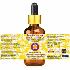 Deve Herbes amber glass bottle preserves potency of cold-pressed fenugreek oil.