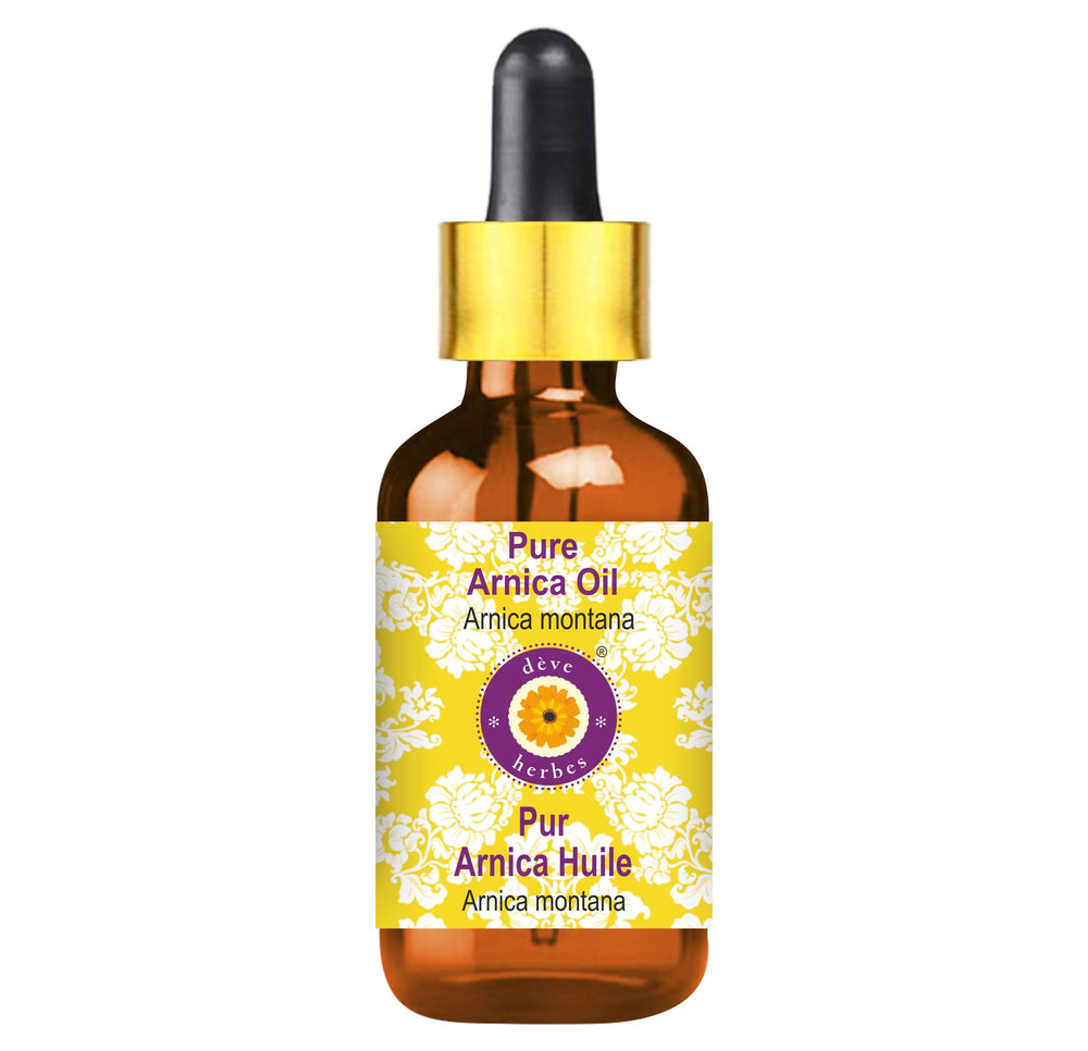 Deve Herbes Arnica Oil bottle with dropper for precise application