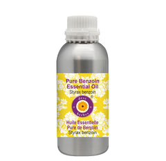 Deve Herbes benzoin oil in amber bottle for precise dosing.