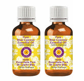 dève herbes Blue Cypress bottle and pour demonstrates easy application and potency preservation.