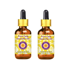 deve herbes Cade essential oil bottle highlights purity for skin and hair care
