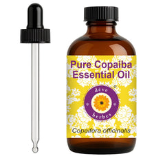 Deve Herbes Copaiba oil bottle with glass dropper for precise application