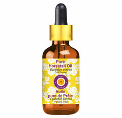 Deve Herbes Horsetail Oil bottle with dropper for precise dilution and easy application.