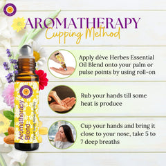 Deve Herbes Lavender roll-on on skin, soothing aroma at pulse points