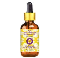 deve herbes Linden essential oil bottle with dropper for precise dilution in routines.