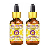 Deve Herbes Fenugreek oil bottle with dropper for skin and hair care.