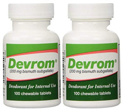 Devrom Erectogen internal deodorant tablet for discreet odor management after meals.