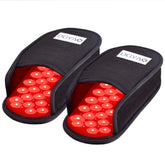 DGXINJUN red infrared foot therapy slipper front view for at-home relief.
