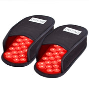 DGXINJUN red infrared foot therapy slipper front view for at-home relief.