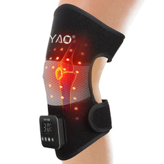DGYAO D MAX knee wrap worn on leg delivering cordless targeted relief