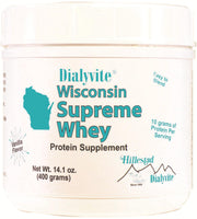Dialyvite Wisconsin Supreme Whey bottle front for a quick protein boost