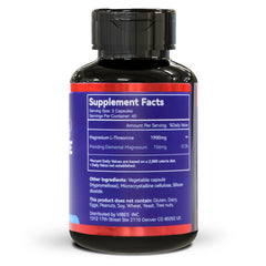DIATMOON magnesium-l-threonine bottle close-up showing gluten-free, non-GMO formula.