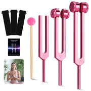 DiDiBirDi pink tuning fork 128Hz for meditation and balance practice