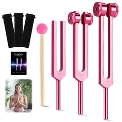 DiDiBirDi pink tuning fork 128Hz for meditation and balance practice