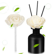 Didiseaon camellia diffuser flower with cotton rope wick enhances room fragrance.