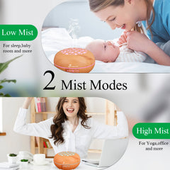 Diffuserlove 7 LED lights offer customizable ambience to suit any mood.