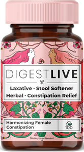 DigestLive laxative bottle view showing a plant-based option for occasional digestive comfort.