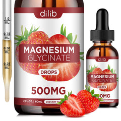 Dilib Magnesium Glycinate Drops bottle pour for easy daily intake