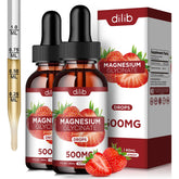 Dilib Magnesium Glycinate Drops bottle showcases high potency for daily relaxation.