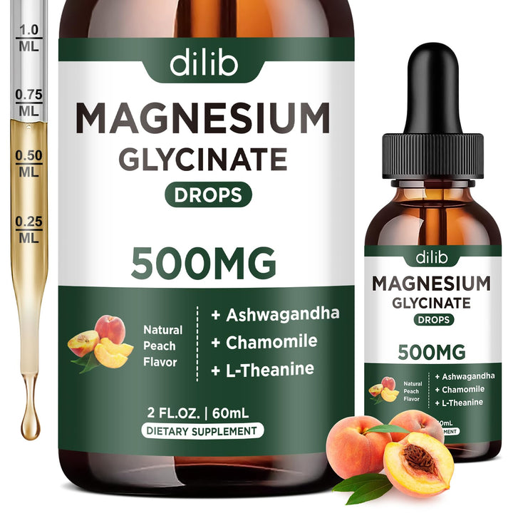 Dilib Magnesium Glycinate Liquid Drops bottle for easy daily stress support