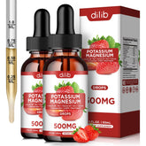 Dilib potassium-magnesium citrate drops bottle ready for daily use, highlighting convenient liquid form